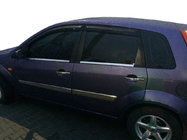Ford Fiesta 2002–2008 Ārējās logu apmales (4 gab., nerūsējošais tērauds) Carmos - turku teras foto 3
