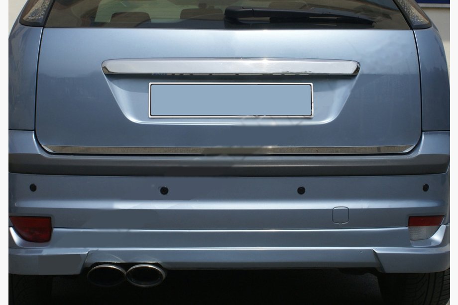Ford Focus II 2008–2011 Bagāžnieka malas aizsarguzlika (HB, nerūsējošais tērauds) Foto 1