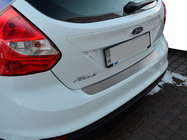 Ford Focus III 2011–2017 Natanika aizmugurējā bufera aizsarguzlika (nerūsējošais tērauds) 2011-2014, universālis foto 1