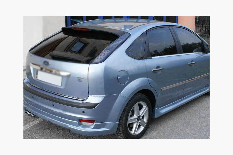 Ford Focus II 2008–2011 Bagāžnieka malas aizsarguzlika (HB, nerūsējošais tērauds) Foto 2