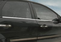 Ford Focus II 2005–2008 Ārējās logu apmales (4 gab., nerūsējošais tērauds) Carmos - turku teras foto 1