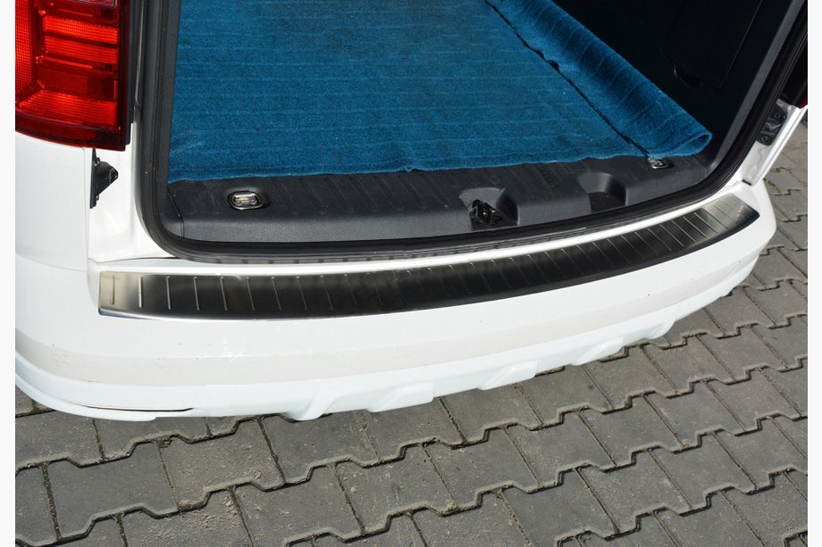 Volkswagen Caddy 2015–2020 OmsaLine aizmugurējā bufera uzlikas (nerūsējošais tērauds) Image