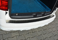Volkswagen Caddy 2015–2020 OmsaLine aizmugurējā bufera uzlikas (nerūsējošais tērauds) foto 1