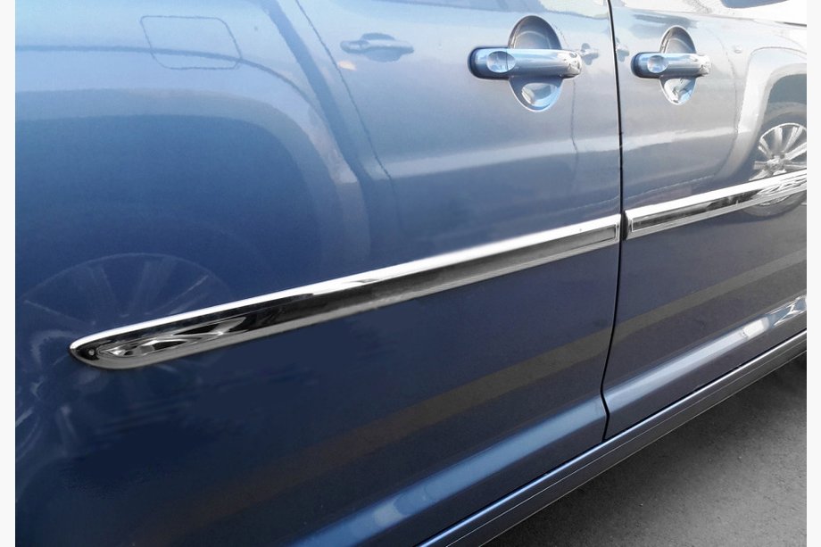 Volkswagen Caddy 2015–2020 Molding līstu uzlikas (īsā bāze, 4 gab., nerūsējošais tērauds) Image