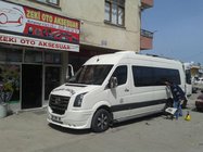 Volkswagen Crafter 2006–2016 Priekšējā bampera uzlika 4 lukturiem 2006-2011 (krāsošanai) foto 3