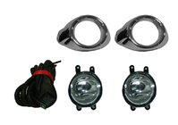 Ford Focus III 2011–2017 Miglas lukturi (2011-2015, halogēnie) Hroma apmale foto 1