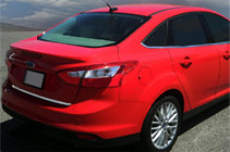 Ford Focus III 2011–2017 Bagāžnieka vāka malas uzlika 2011-2014 (Sedans, nerūsējošais tērauds) foto 1