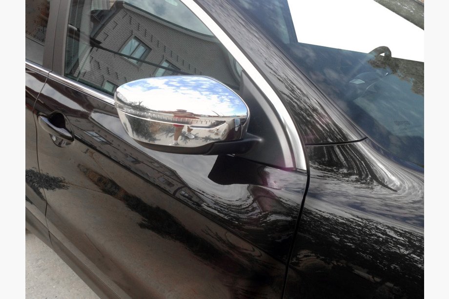 Nissan Qashqai 2014–2021 Hromēti spoguļu pārsegi (2 gab., plastmasa) Image