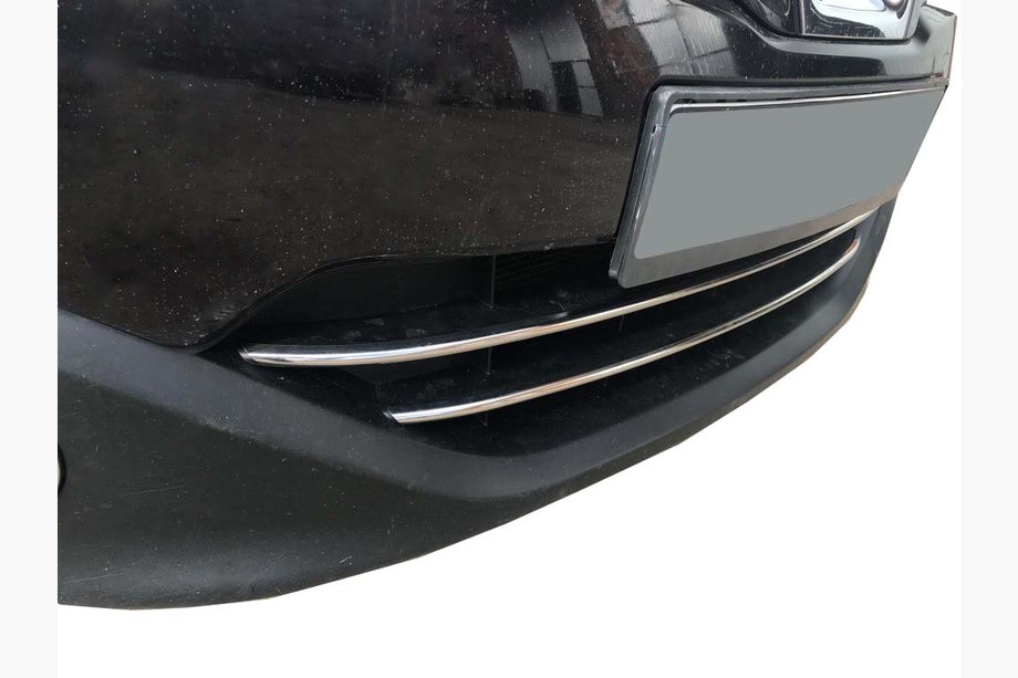 Nissan Qashqai 2010–2014 Izpārdošana! Līstes apakšējam režģim (2 gab., nerūsējošais tērauds) Foto 1