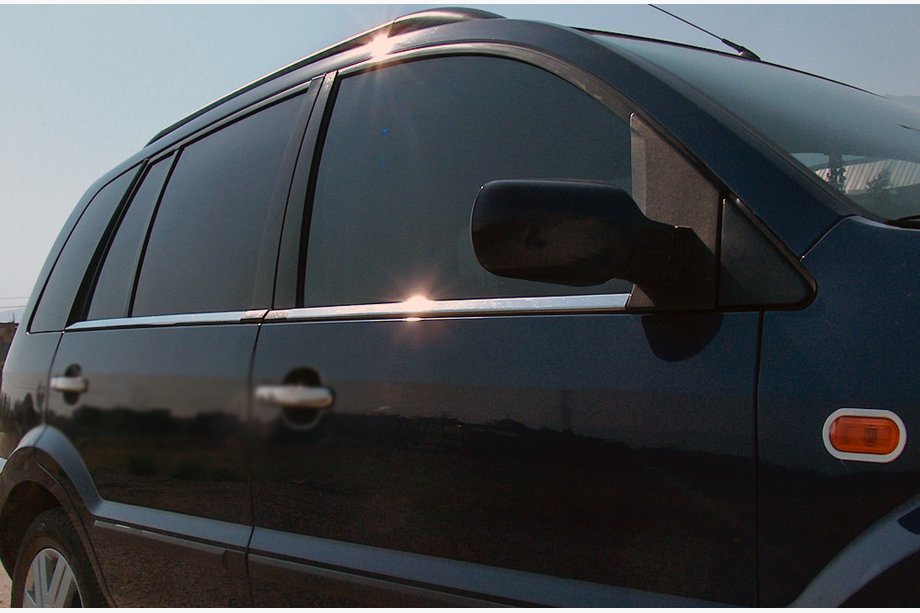 Ford Fusion 2002–2012 Ārējās logu apmales (4 gab., nerūsējošais tērauds) OmsaLine – itāļu nerūsējošais tērauds Image