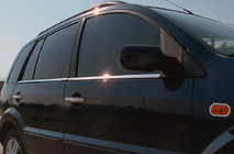 Ford Fusion 2002–2012 Ārējās logu apmales (4 gab., nerūsējošais tērauds) OmsaLine – itāļu nerūsējošais tērauds foto 1