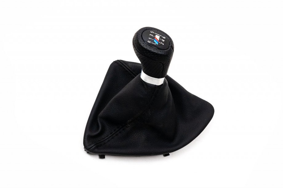 BMW 1. sērija E81/E82/E87/E88 2004–2011 Pārnesumu sviras manžeta + pārnesumu pārslēga rokturis OEM V1 (mākslīgā āda) Image