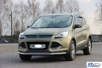Ford Kuga/Escape 2013–2019 Priekšējais aizsargstienis ST008 (nerūsējošais tērauds) 60 mm foto 2