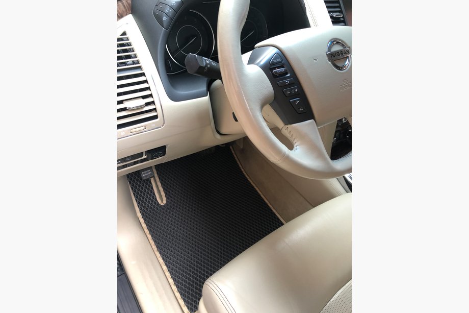Nissan Armada 2016–2024 Salona paklāji 3 rindas (EVA, melni) Image