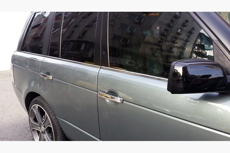 Range Rover III L322 2002–2012 Logu stiklu apmales (6 gab., nerūsējošais tērauds) Image