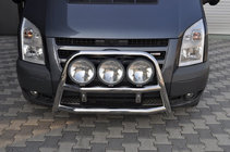 Ford Transit 2000–2014 Bullbar WT018 (2006-2014, nerūsējošais tērauds) foto 1