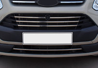 Ford Custom 2013–2022 Radiatora režģa uzlikas 2013-2018 (5 gab., nerūsējošais tērauds) Carmos - turku teras foto 1