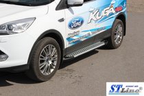 Ford Kuga/Escape 2013–2019 Sānu sliekšņi King (2 gab., alumīnija) foto 3