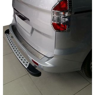 Aizmugurējā bampera aizsarguzlika OmsaLine (matēts nerūsējošais tērauds) Ford Courier 2014–2023 foto 1