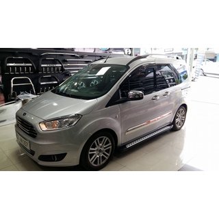 DotLine sānu sliekšņi (2 gab., alumīnijs) Ford Courier 2014–2023 foto 2