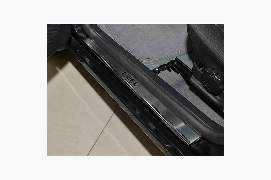Geely CK-2 2008–2016 Natanika Premium sliekšņu uzlikas (4 gab., nerūsējošais tērauds) Image