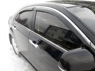 Volkswagen Passat B6 2006–2012 Logu vēja deflektori ar hroma līsti (4 gab., Taivāna) foto 1