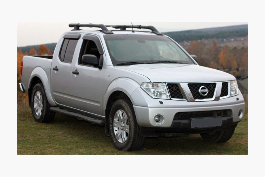 Nissan Navara 2006–2015 Logu vēja deflektori (4 gab., Niken) Image