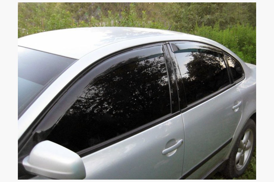 Volkswagen Passat B5 1997–2005 Logu vēja deflektori SD (4 gab., Niken) Image
