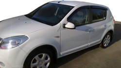 Renault Sandero 2007–2013 Logu vēja deflektori (4 gab., HIC) foto 4