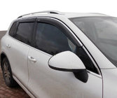 Volkswagen Tiguan 2007–2016 Logu vēja deflektori ar hromētu līstīti (4 gab., Niken) foto 1