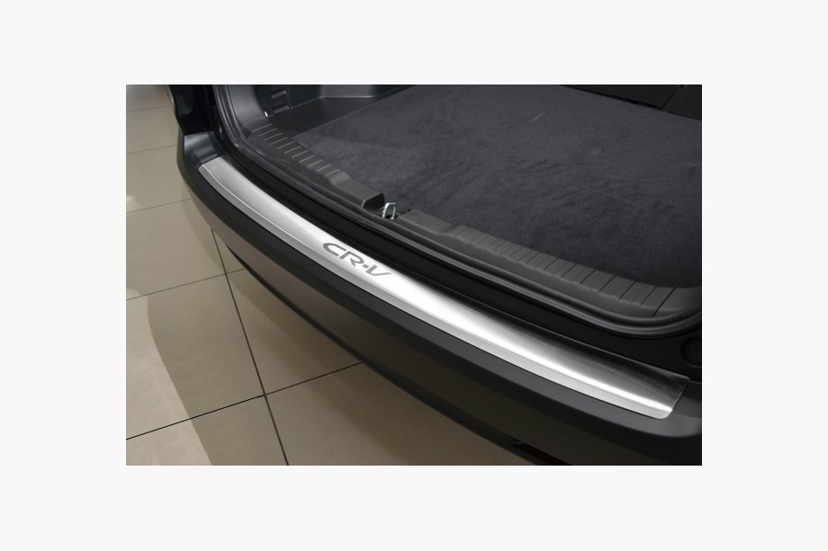 Honda CRV 2012–2016 Aizmugurējā bampera aizsarguzlika ar ieloku Natanika (nerūsējošais tērauds) Foto 1
