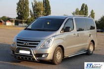 Hyundai H300, H1, Starex 2008–2020 Sānu sliekšņi King (2 gab., alumīnija) foto 2