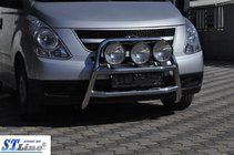 Hyundai H300, H1, Starex 2008–2020 Bullbārs WT018 (nerūsējošais tērauds) foto 2