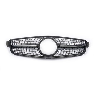 Priekšējais radiatora režģis Diamond Black Mercedes C klase W204 2007–2015 foto 2