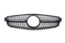 Mercedes C klase W204 2007–2015 Priekšējais radiatora režģis Diamond Black foto 2