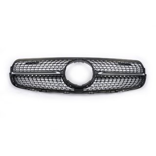 Priekšējā radiatora reste Diamond Black (2015-2019) Mercedes GLC X253 2015–2022 foto 2