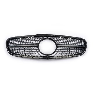 Priekšējā radiatora reste Diamond Black (Avantgarde un AMG-Line, 2013-2016) Mercedes E-сlass W212 2009–2016 foto 2