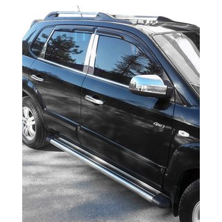 Statņu uzlikas (nerūsējošais tērauds) Hyundai Tucson JM 2004– foto 1