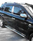Hyundai Tucson JM 2004– Statņu uzlikas (nerūsējošais tērauds) foto 1