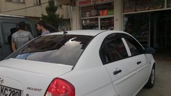 Hyundai Accent 2006–2010 Logu vēja deflektori (4 gab., Perflex Sport) foto 4