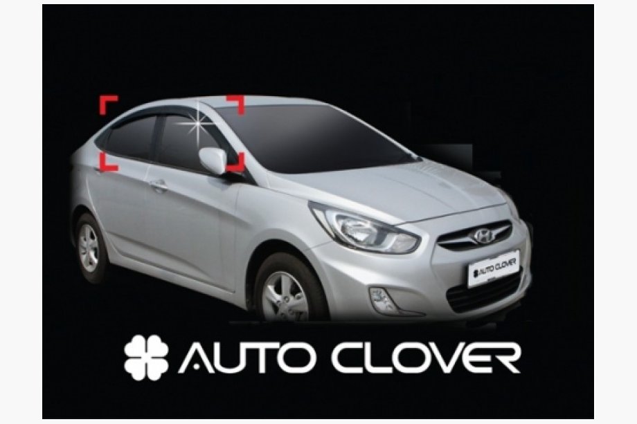 Hyundai Accent 2006–2010 Logu vēja deflektori (4 gab., Clover, Koreja) Image