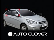 Hyundai Accent 2006–2010 Logu vēja deflektori (4 gab., Clover, Koreja) foto 1