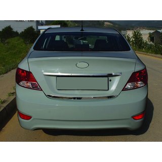Bagāžnieka malas uzlika (nerūsējošā tērauda) Hyundai Accent 2011–2017 foto 1