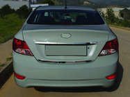 Hyundai Accent 2011–2017 Bagāžnieka malas uzlika (nerūsējošā tērauda) foto 1