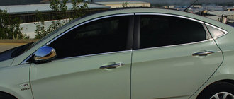 Hyundai Accent 2011–2017 Pilns logu apdares komplekts (14 gab., nerūsējošais tērauds) foto 1