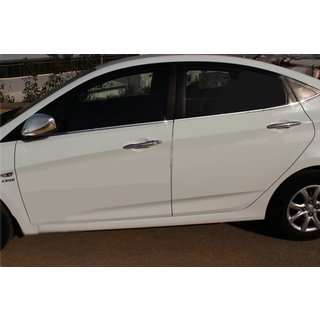 Logu apakšējie moldingi (6 gab., nerūsējošais tērauds) Hyundai Accent 2011–2017 foto 1