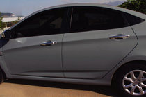 Hyundai Accent 2011–2017 Durvju rokturu uzlikas (4 gab., nerūsējošais tērauds) Carmos - turku teras foto 1