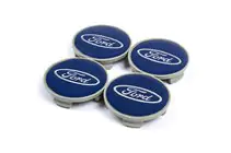 Ford Riteņu disku centra vāciņi 54,5/50 mm zili (4 gab.) foto 1