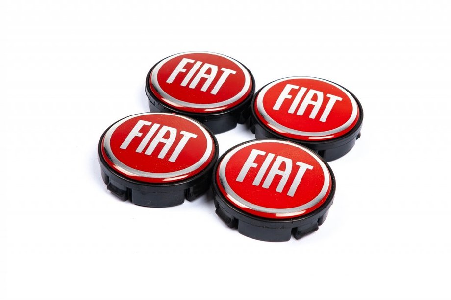 Fiat Diska centra vāciņi 57/55,5 mm sarkani (4 gab.) Image