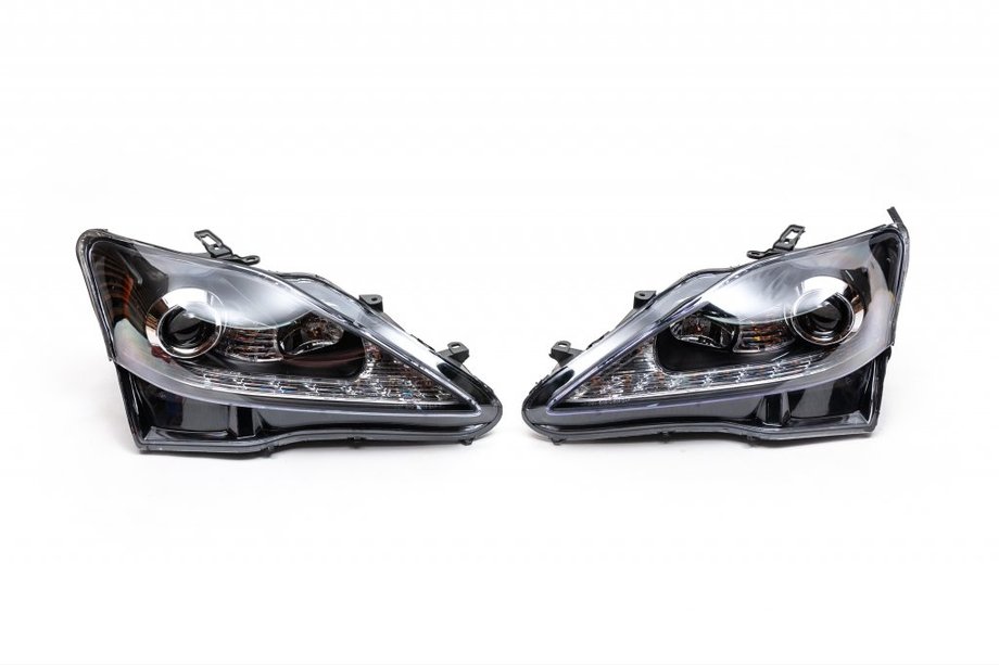 Lexus IS 2005–2013 Priekšējie lukturi OEM V1 Black (2 gab.) Image